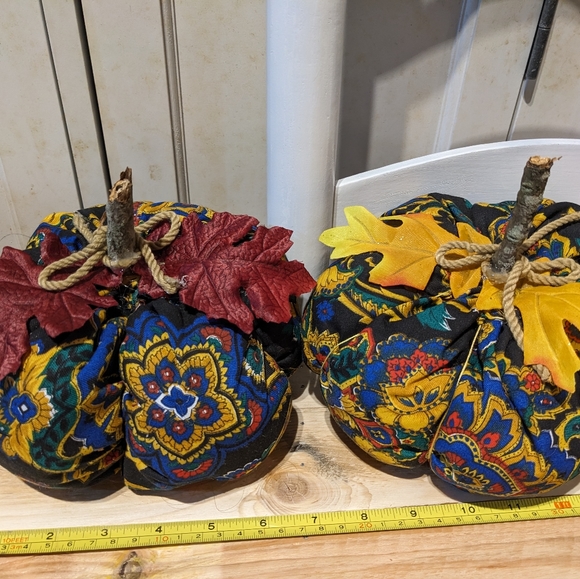 Handmade Floral Fall Pumpkins - Picture 3 of 6